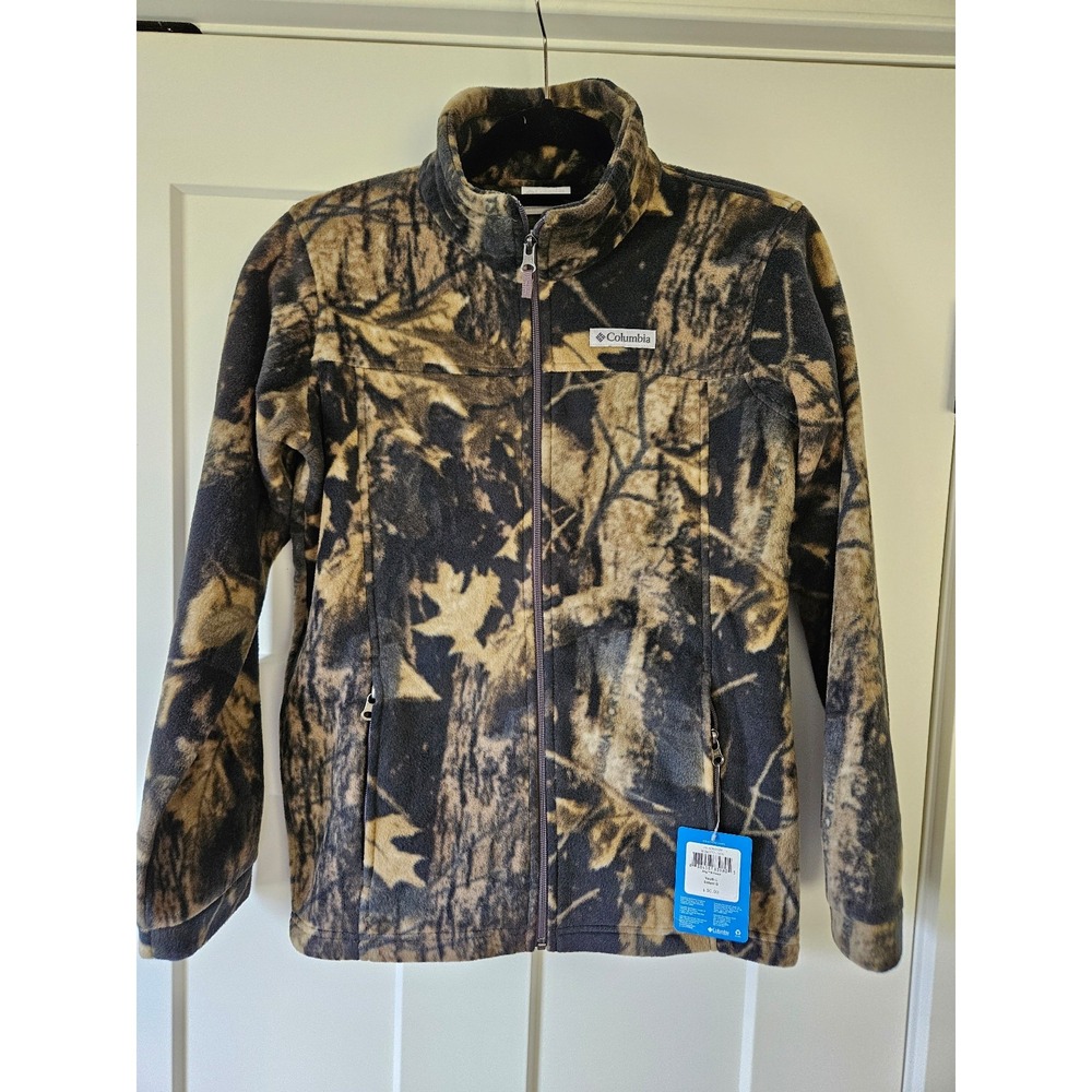 Columbia Camo zip up fleece youth size large 14/16 NWT